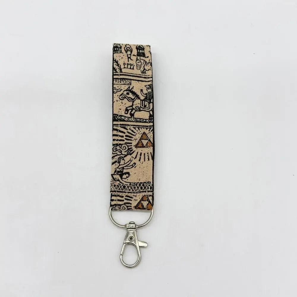 Legend of Zelda Wind Waker Video Game Fabric Key Chain Wristlet Leash
